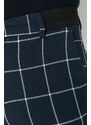 Trendyol Navy Blue Men's Slim Fit Chino Pockets Plaid Trousers