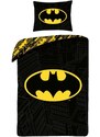 Halantex Bavlněné ložní povlečení Batman - motiv Logo - 100% bavlna - 70 x 90 cm + 140 x 200 cm