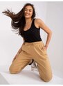Fashionhunters Jessica MAYFLIES velbloudí bavlněné kalhoty