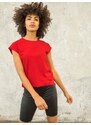 Fashionhunters FOR FITNESS dámské tričko červené barvy