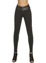 Bas Bleu SIMINI women's leggings with Push-Up effect and leather belt