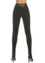 Bas Bleu SIMINI women's leggings with Push-Up effect and leather belt