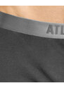 Pánské klasické boxerky s knoflíčky ATLANTIC - tmavě šedé