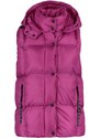 Trendyol Fuchsia Oversize vesta s kapucí