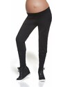 Bas Bleu Maternity pants VERONICA black with decorative stitching