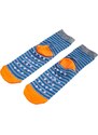 Non-slip Shelvt Striped Monster Socks For Kids