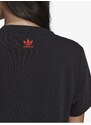 Černé dámské tričko s potiskem adidas Originals - Dámské