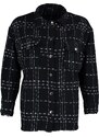 Trendyol Curve Black Chenille Woven Shirt