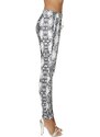 Bas Bleu Women's pants NAYA in snake print with a tie at the waist