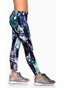 Bas Bleu Girls' leggings ROXI stretchy with colorful print