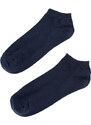 Classic men's socks Shelvt low navy blue