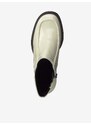Krémové kotníkové boty na vysokém podpatku Tamaris - Dámské