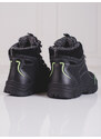 Black boys' trekking shoes Shelvt