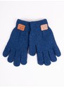 Yoclub Kids's Gloves RED-0229C-AA50-002 Navy Blue