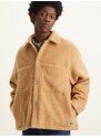 Levi's Béžová pánská károvaná košilová bunda s příměsí vlny Levi's Port - Pánské