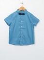 Koton Short Sleeve Shirt With Bow Tie Cotton