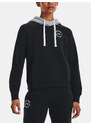 Under Armour Mikina Rival Fleece CB Hoodie-BLK - Dámské