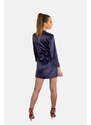 Dámská noční košile LivCo Corsetti Fashion LivCo_Corsetti_Fashion_Set_Jacqueline_Navy_Blue