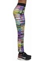 Bas Bleu Women's sweatpants TROPICAL with welts and colored stripes