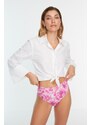 Trendyol Bikini Bottom - Pink - Tie-dye print