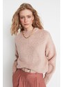 Trendyol Powder Wide Fit Soft Textured Basic Knitwear Sweater