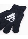 Yoclub Kids's Boys' Five-Finger Gloves With Reflector RED-0237C-AA50-002