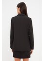 Trendyol Black Regular Lined Blazer with Buttons