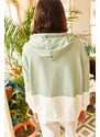 Olalook Women's Mint 2-Color Oversize Sweatshirt