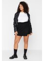 Trendyol Curve Black Skirt Look Knitwear Shorts