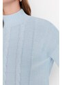 Trendyol Light Blue Knit Detailed Knitwear Sweater