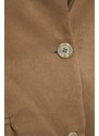 Trendyol Khaki Suede Woven Buttoned Blazer Jacket