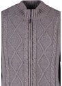 Trendyol Mink Slim Fit Knit Detail Zippered Pocket Knitwear Cardigan