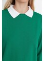 Trendyol Sweatshirt - Green - Regular fit