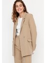 Trendyol Mink Blazer Jacket-Pants Woven Bottom-Top Suit