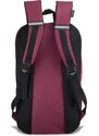 Semiline Unisex's Tourist Backpack A3033-3 Black/Cherry