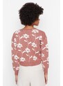 Trendyol Pale Pink Jacquard Knitwear Cardigan