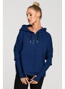 Made Of Emotion Woman's Sweatshirt M689 Navy Blue