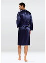 Pánský župan DKaren DKaren_Male_Housecoat_Christian_Navy_Blue