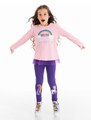 Denokids Colorfull Unicorn Girl Tunic Leggings Suit