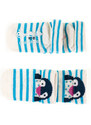Set of 2 pairs of children's socks Shelvt blue striped penguins