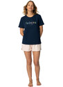 LaLupa Woman's T-shirt LA109 Navy Blue