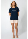 LaLupa Woman's T-shirt LA109 Navy Blue