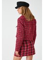 Koton Crop Tweed Jacket