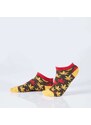 FASARDI Khaki krátké ponožky pro ženy s barevnými listy