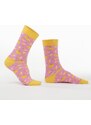 FASARDI Dámské růžové ponožky s banány