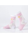 FASARDI Pánské růžové ponožky s kachnou