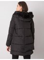 Fashionhunters Dámská černá zimní bunda s kapucí