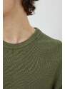 Bavlněný svetr Marc O'Polo pánský, zelená barva, lehký