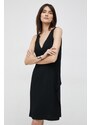 Šaty Emporio Armani černá barva, mini