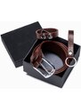 Ombre Men's leather accessories set